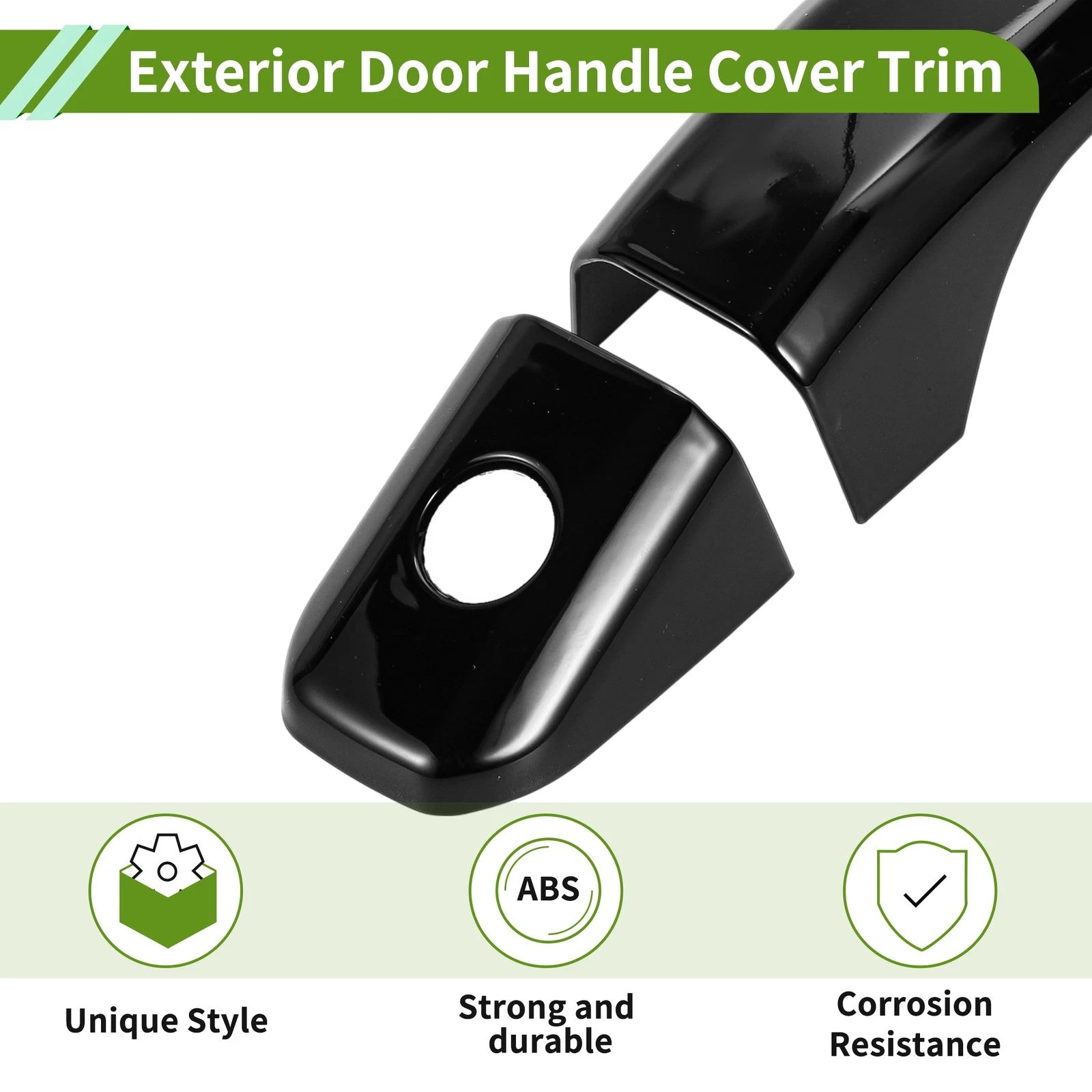 Exterior Door Handle Cover Trim for Chevrolet Colorado (2015–2023) Black