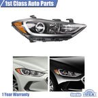 Headlight Assembly Right for Hyundai Elantra Sedan (2017–2018)
