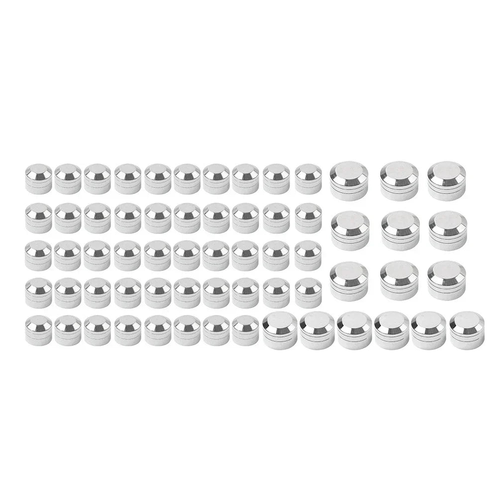 Chrome Engine Topper Screw Bolt Cap Kit for Harley Twin Cam Softail (2000-06)