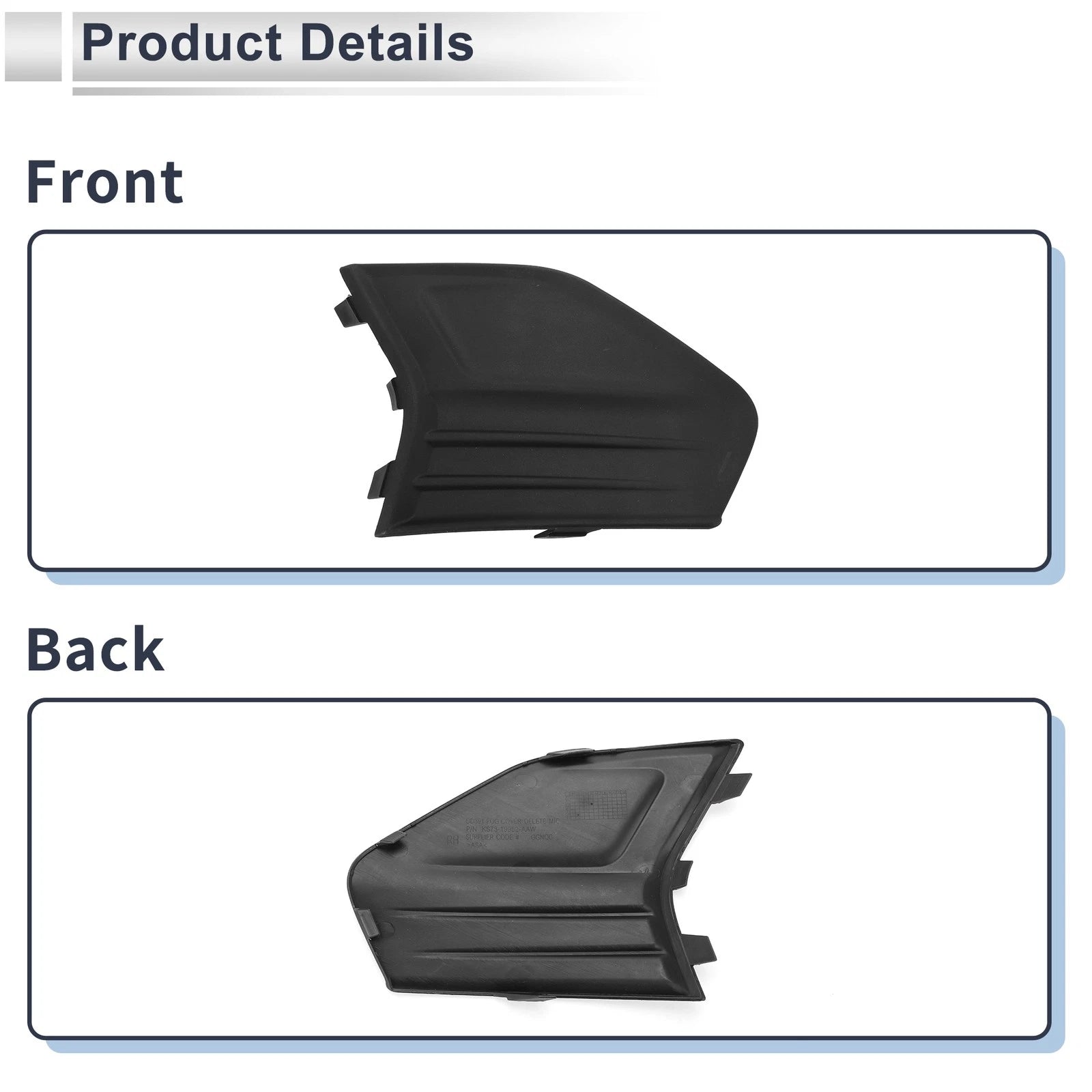 1 Pc Fog Light Grill for Ford Fusion (2019–2020) No.KS7Z17B814AA