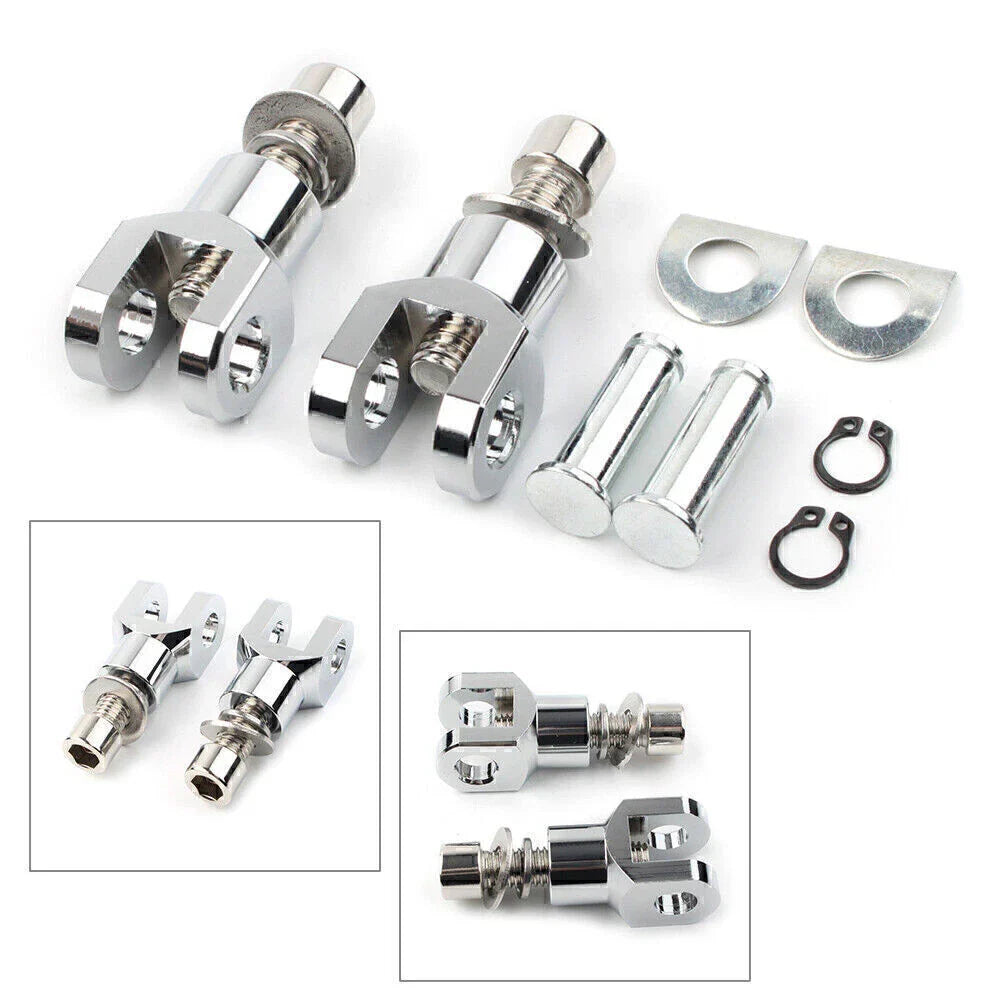 Rear Passenger Foot Pegs Bracket for Harley Softail (2000-2020) Silver