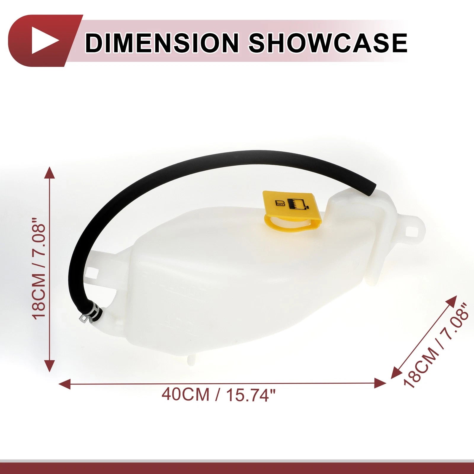 Coolant Expansion Overflow Tank with Cap Pipe No. 5058371AD for Chrysler 200 (2011–2014)