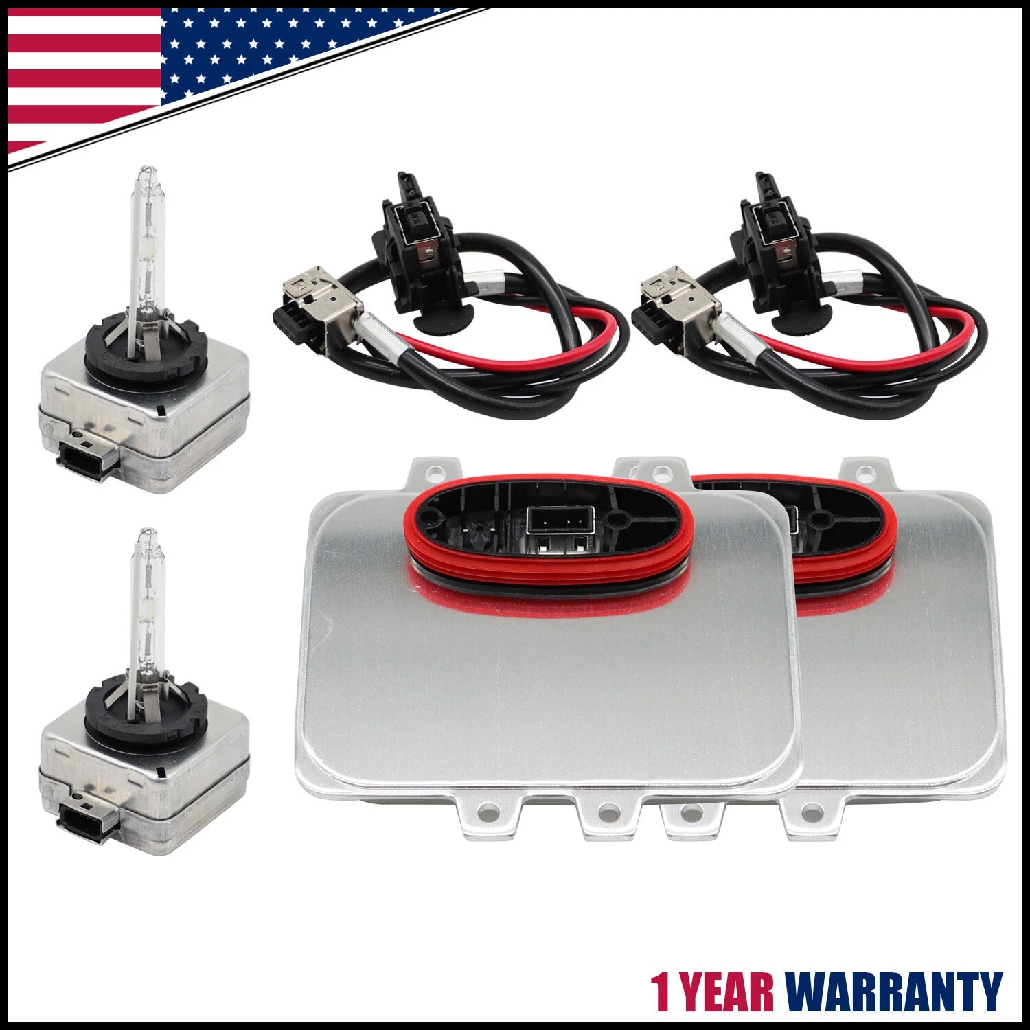 2Pcs Xenon HID Headlight Ballast Igniter D1S for Cadillac Escalade (2007–2013)