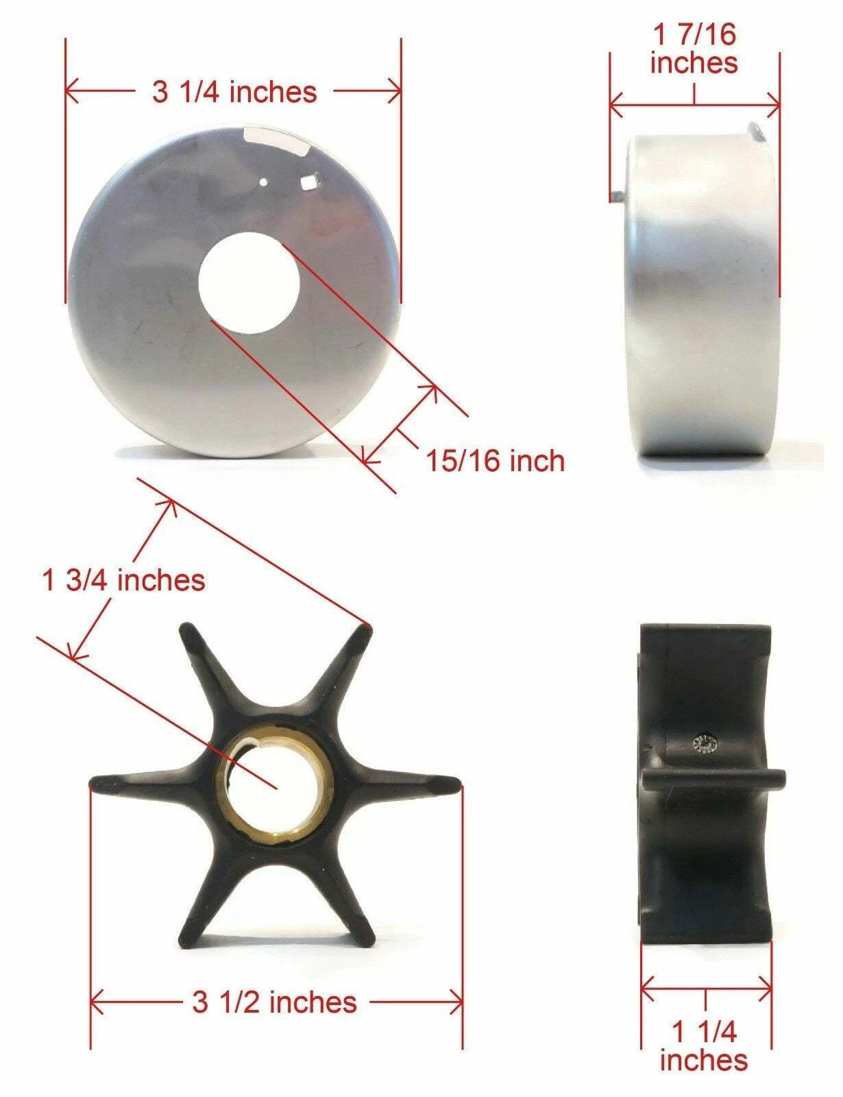 Water Pump Rebuild Kit for OMC Johnson Evinrude 392750