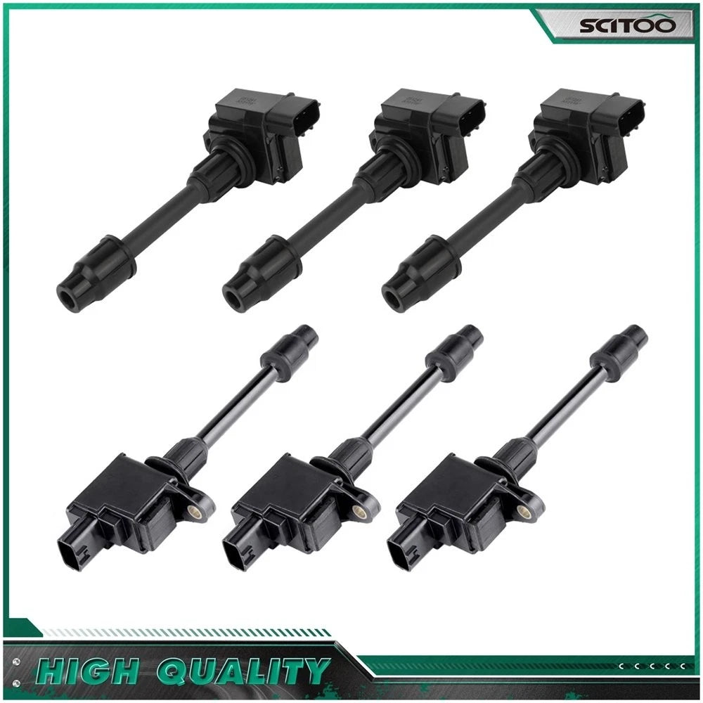 Set of 6 Ignition Coils for Nissan Maxima Infiniti I30 (2000–2001)