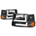 6Pcs Dual L-Shape LED DRL Bumper Headlight for Ford F150-F350 (1992–1996)