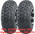 Set of 2 Knobby Tires 21x7-10 for E-TON Vector 250 Viper 150 Yukon 150