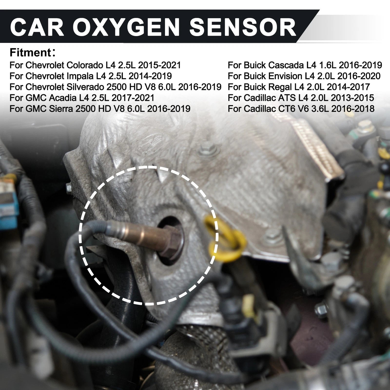 Set of 4 Upstream Downstream Oxygen Sensors for Chevrolet Blazer (No. 250241133)