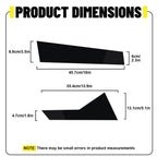 Set of 6 Gloss Black Pillar Posts Door Trim Covers for VW Jetta MK7 (2019–2021)
