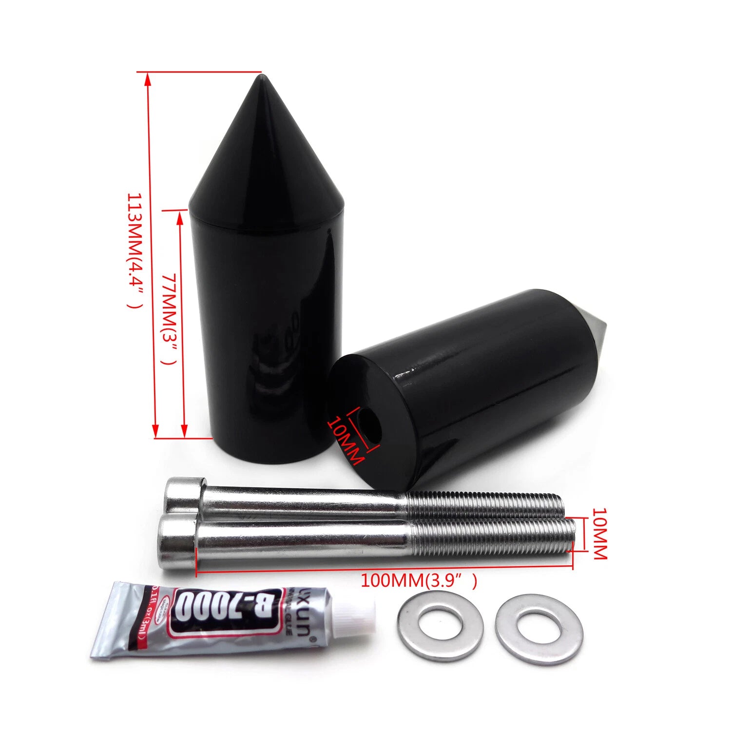 Spike Frame Sliders Crash Protector Aluminum for Honda CBR 600 F2 F3 (1991–1998)