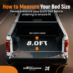 8ft Roll-up Tonneau Cover for Dodge Ram 1500 2500 3500 (2002-2025)