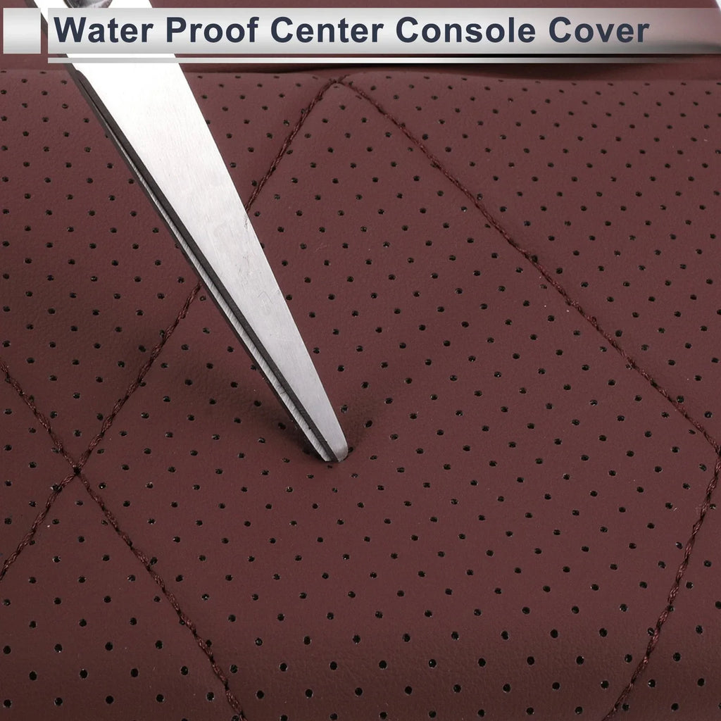 Center Console Cover with Storage Bag for BMW X5 Dark Red (2019-2024)