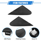 Pair Rear View Mirror Corner Triangle Trim for Chevy Cruze (2011–2016)