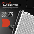 Radiator with Transmission Oil Cooler for Kia Sephia (1994–1997)