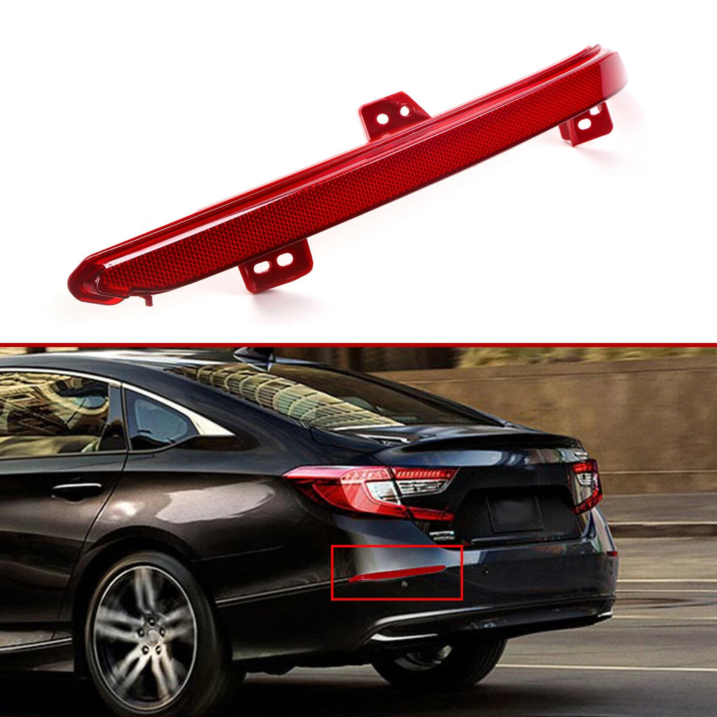Set of 2 Rear Bumper Reflector Lights for Honda Accord (2018–2022)