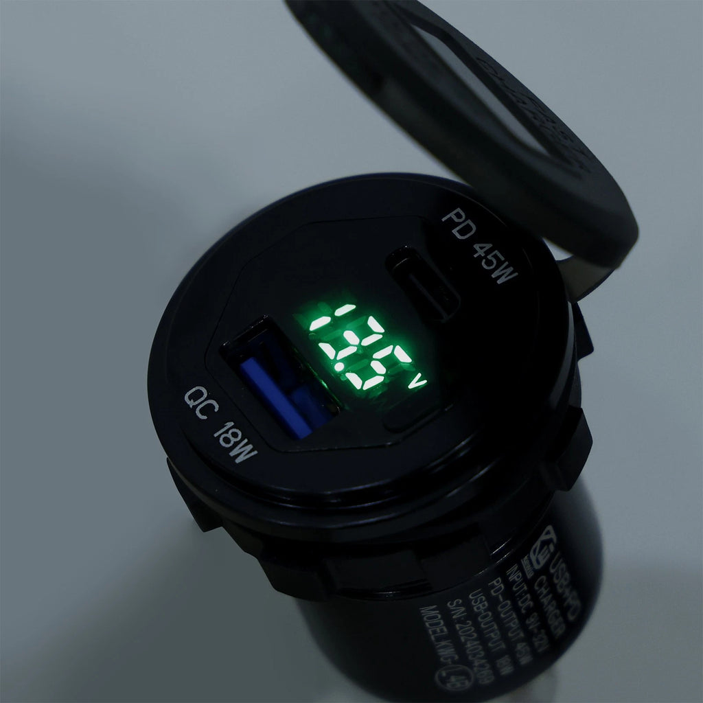 12V USB+C Socket Charger for Kawasaki Versys 650 (2022–2024)