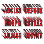 Sticker Decals A-Z Letters & 0-9 Numbers for Marine Boat (All Years)