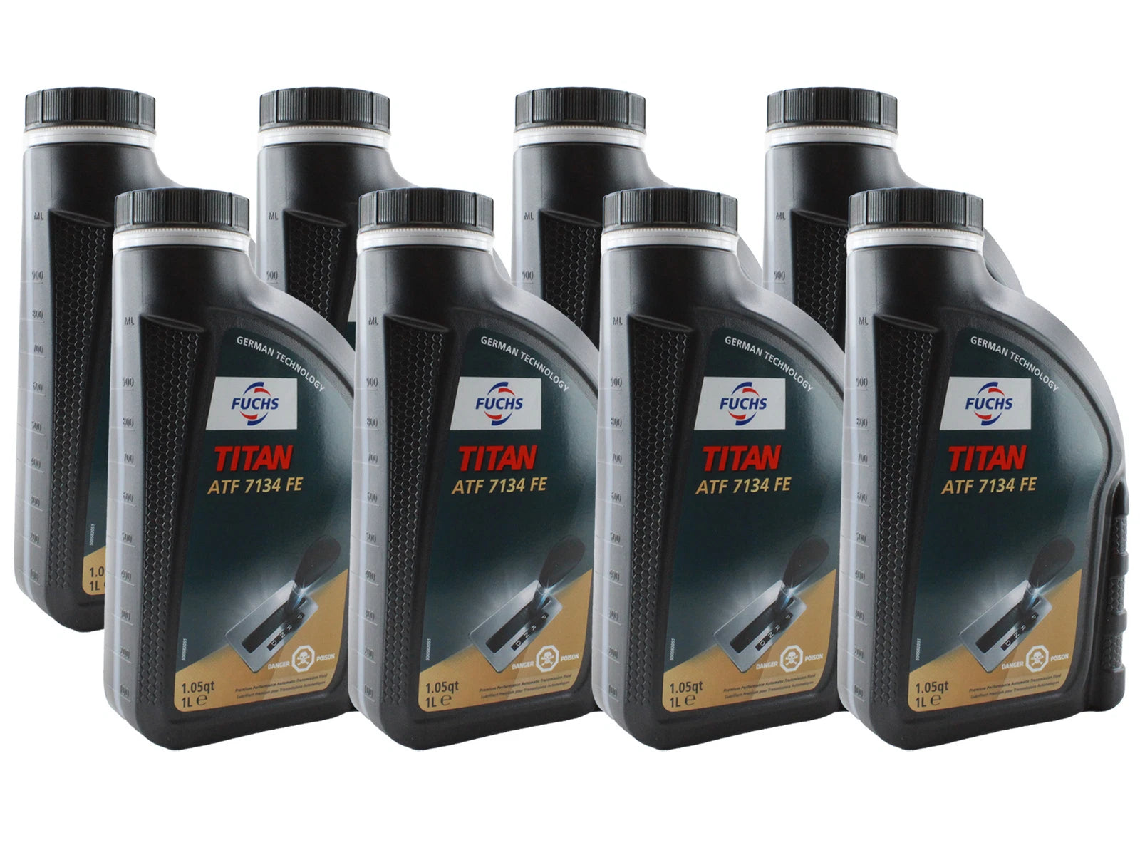 8x 1L Fuchs TITAN ATF 7134 FE Blue Automatic Transmission Fluid for MB
