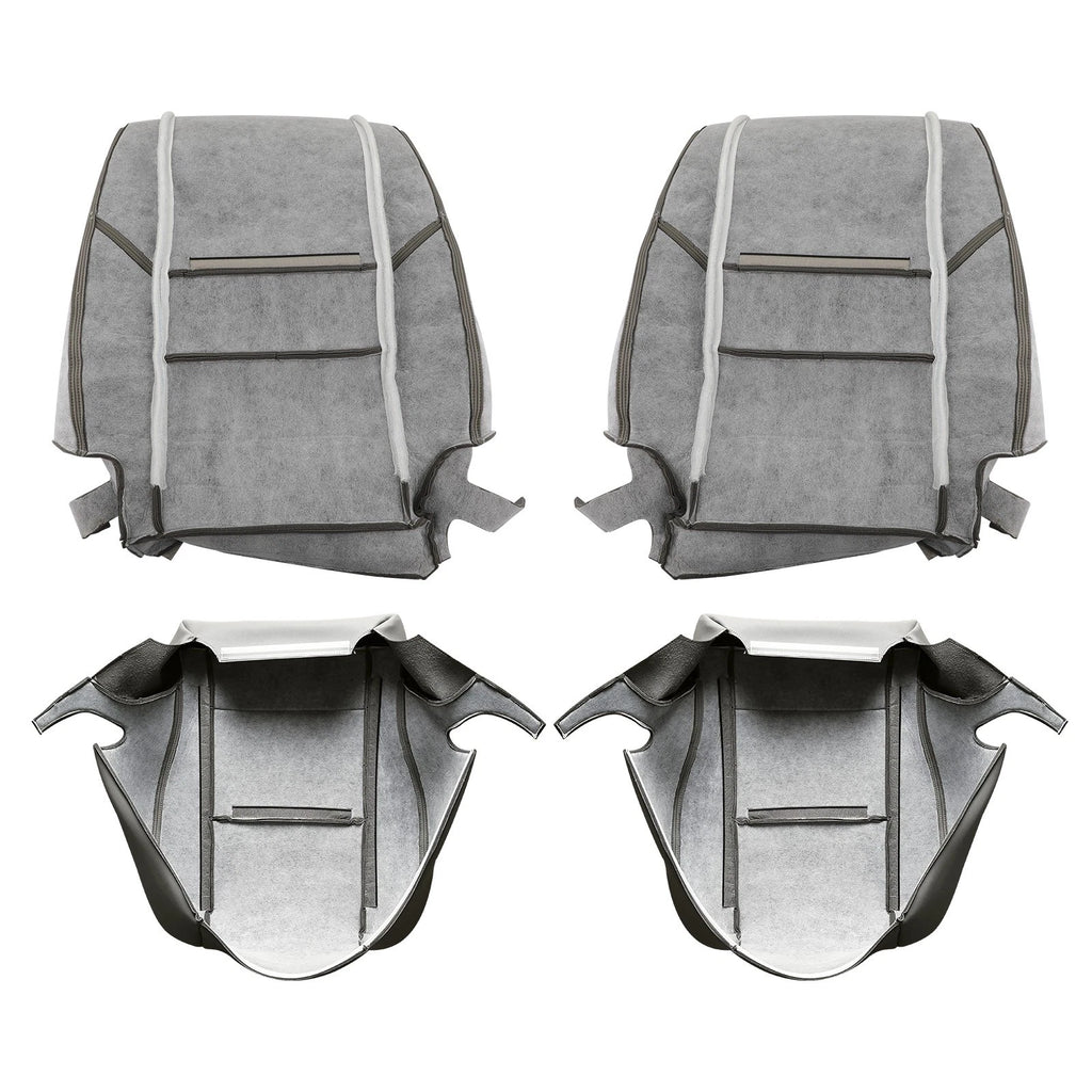 Set of 2 Front Leather Seat Covers for Toyota Sequoia (2000–2007) Gray
