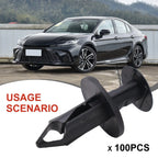 100x Plastic Fastener Clips Mixed Fairing Body Trim Panel Black