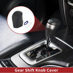 1 Pc Gear Shift Knob Cover for Honda HR-V (2023–2024) Black Blue Faux Leather