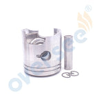2Pcs Piston Std 12110-93130 for Suzuki Outboard Motor DT9.9 DT15 (N/A)