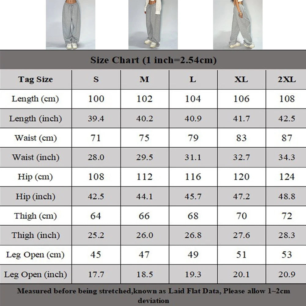 Set of 2 Women's Baggy Joggers for Every Season