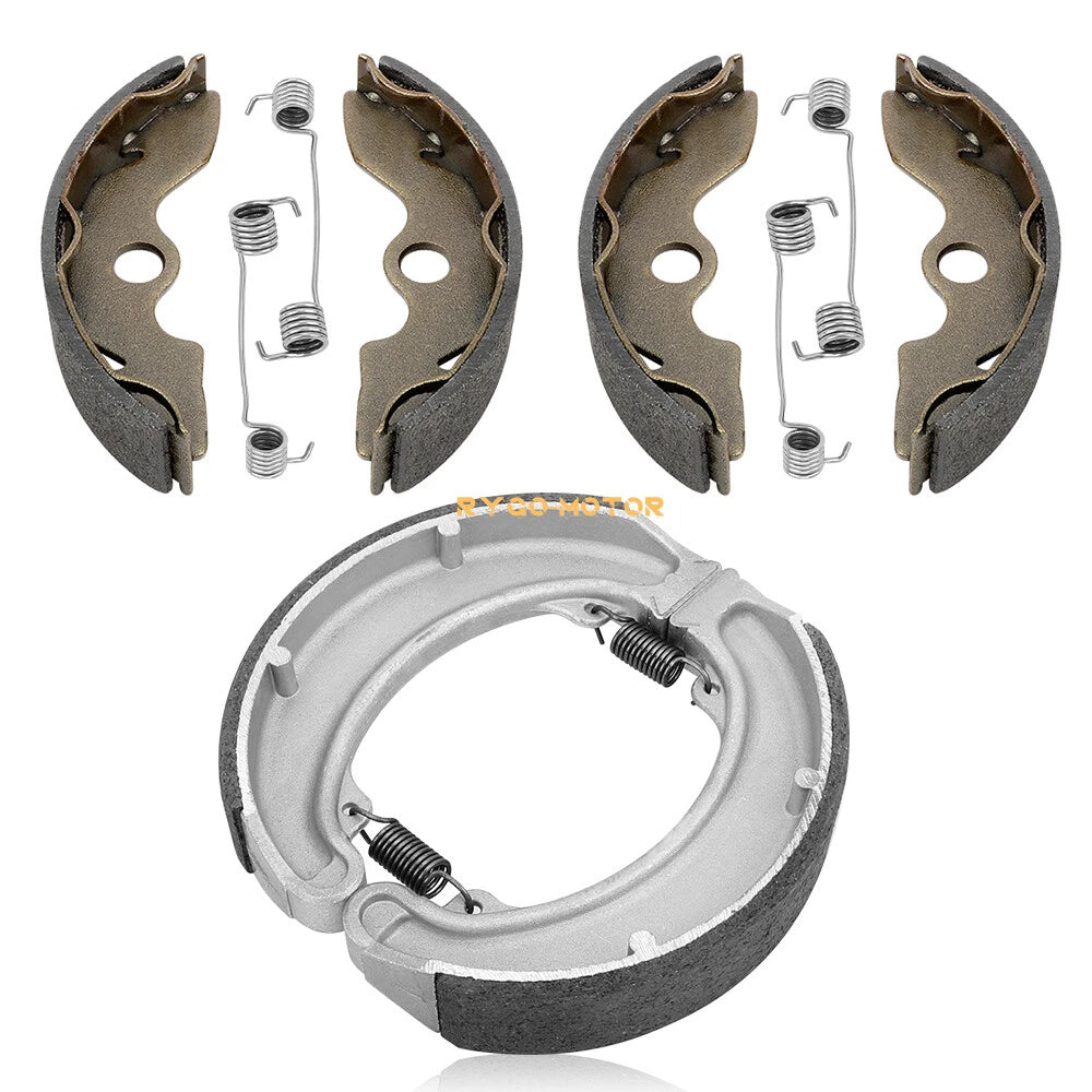 Front & Rear Brake Shoes with Springs for Honda Fourtrax 300 TRX300 (1988–2000)