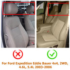 Driver Bottom Seat Cover for Ford Expedition (2003–2006) Tan Perforated
