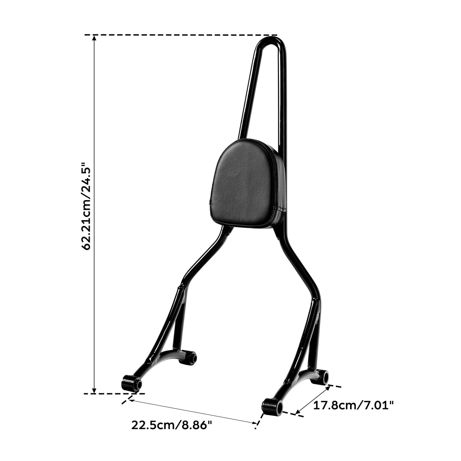 Sissy Bar Passenger Backrest Pad for Harley Softail Street Bob (2018–2025)
