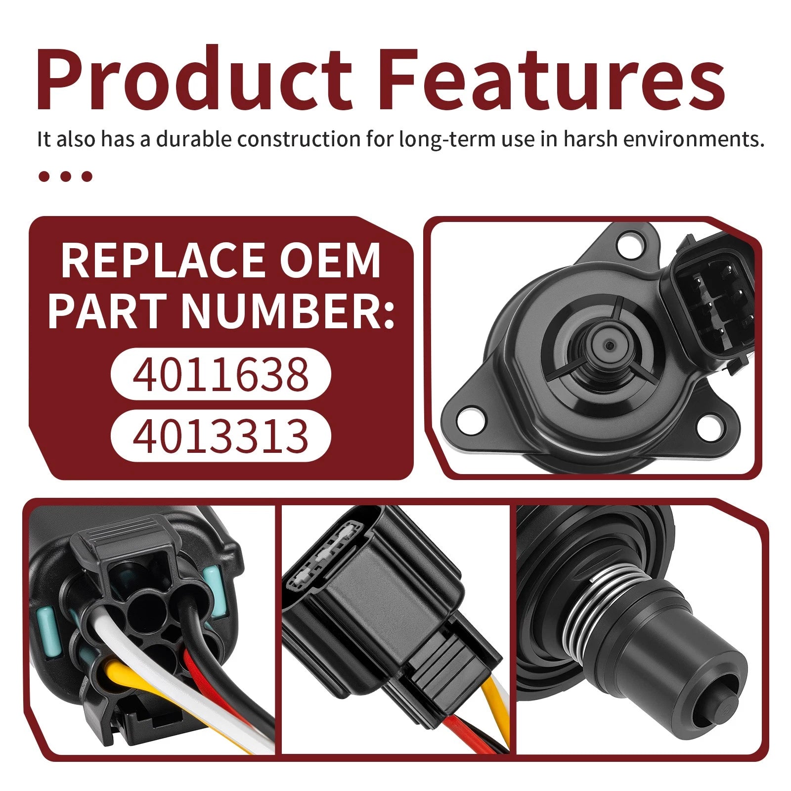 Idle Air Control Valve 4013313 w/ Harness for Polaris Sportsman XP 850 (2009–2014)