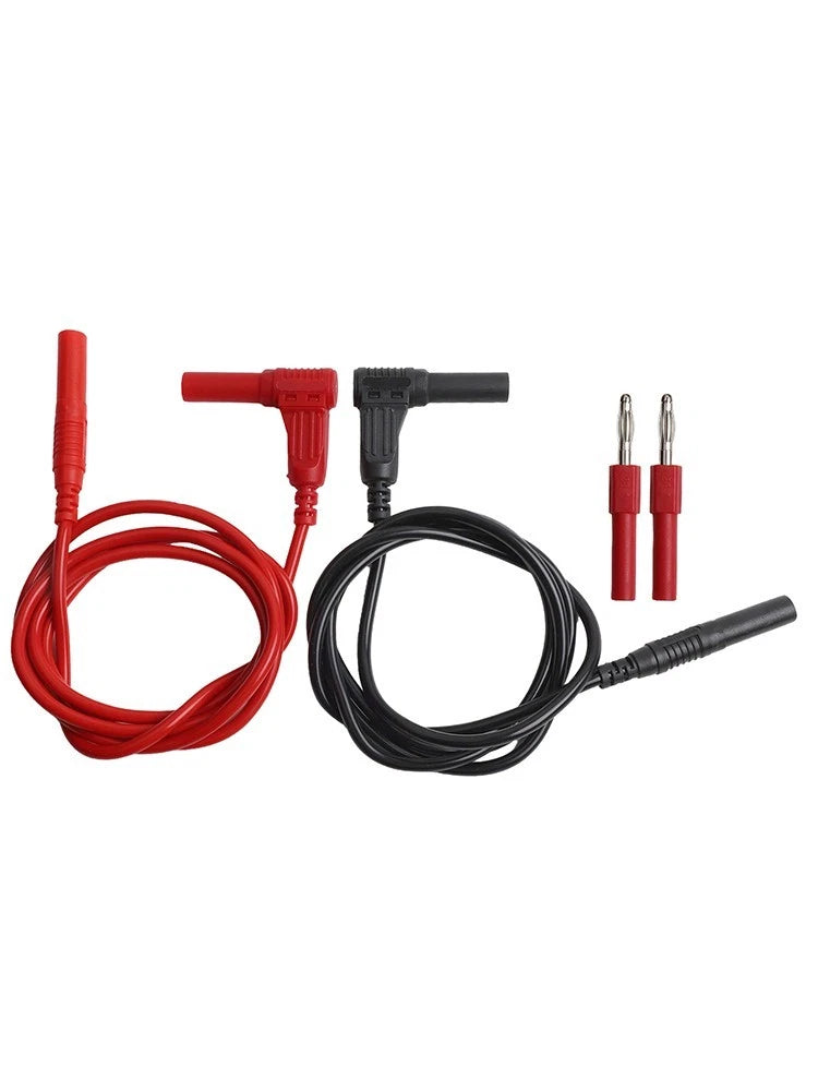 Set of 4 Flexible Banana Connectors 1m Length for Testing Solutions