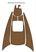 EVA Foam Teak Decking Flooring Mat for Bayliner 245 SB (2003)