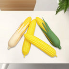 Artificial Corn Prop Simulation Ornament for Kitchen Decor (Set of 4)
