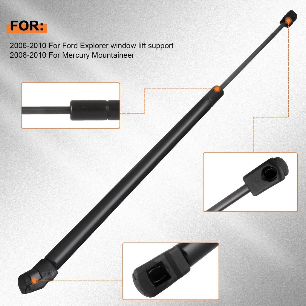 2X Rear Glass Window Lift Supports for Ford Explorer (2006-2010)