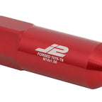 Set of 20 J2 7075 Forged Aluminum M12x1.5 Spiky Cap Lug Nuts with Adapter Red