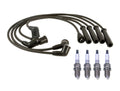 Denso 7mm Wire Set & 4 U-Groove Spark Plugs for Mazda MX-3 (1992–1998)