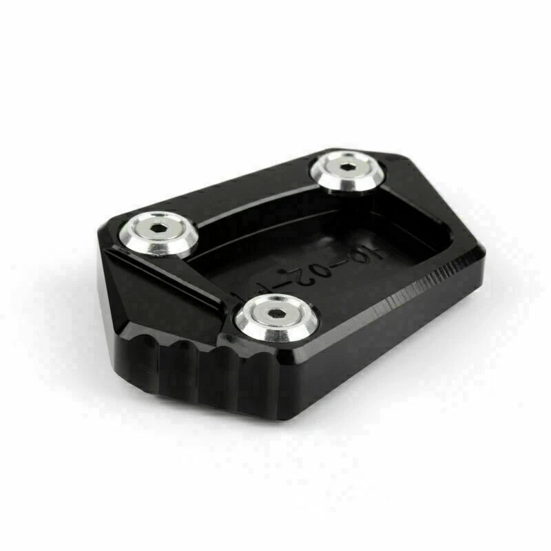 CNC Side Kickstand Extension Plate Pad for Honda CBR250R (2011–2015) Black T9