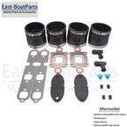 Exhaust Manifold Gasket Kit for Mercruiser (27-864850A02, 44348T, 14358, 807166A1)