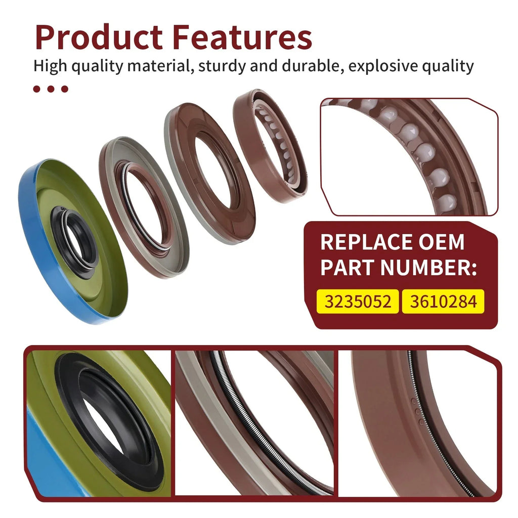 Crankshaft Seal Triple Lip Seals for Polaris General XP 1000 (2020–2025)