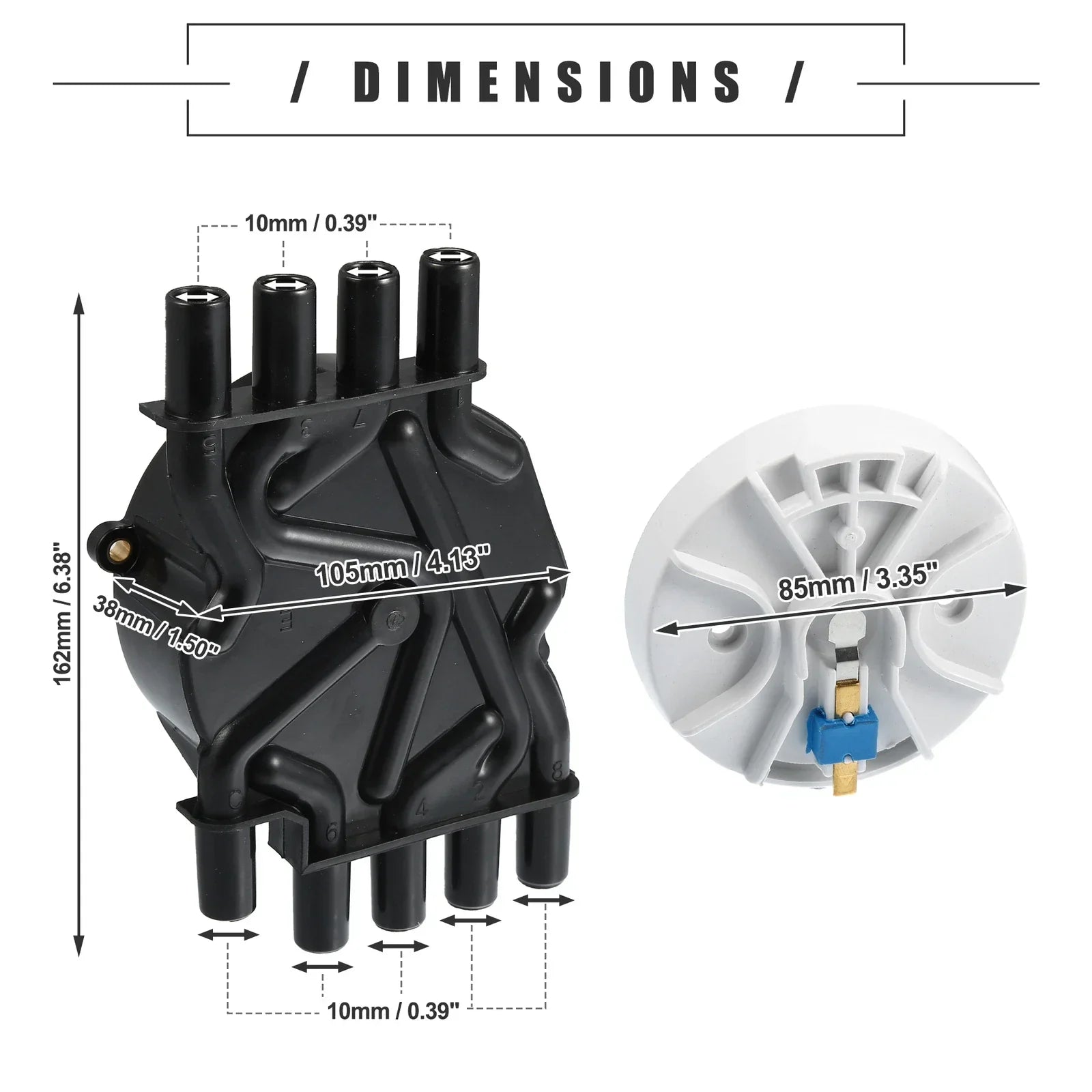 Ignition Distributor Set 2 x Cap & Rotor Kit for Chevrolet