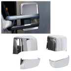 Pair Chrome Tow Mirror Cap Covers for Chevy Silverado GMC Sierra (2014–2019)