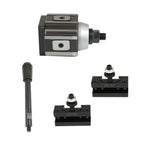 Set of 2 Piston Type Quick Change Tool Post Holders for Lathe 6-12 Inch