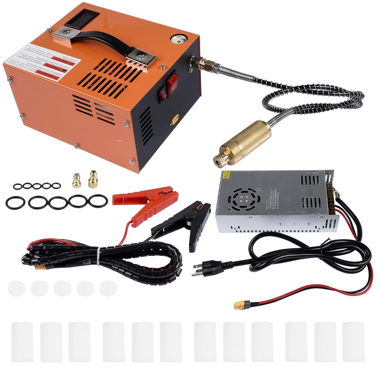 Air Compressor for 12V DC or 110V AC (4500 PSI, 30 MPA)