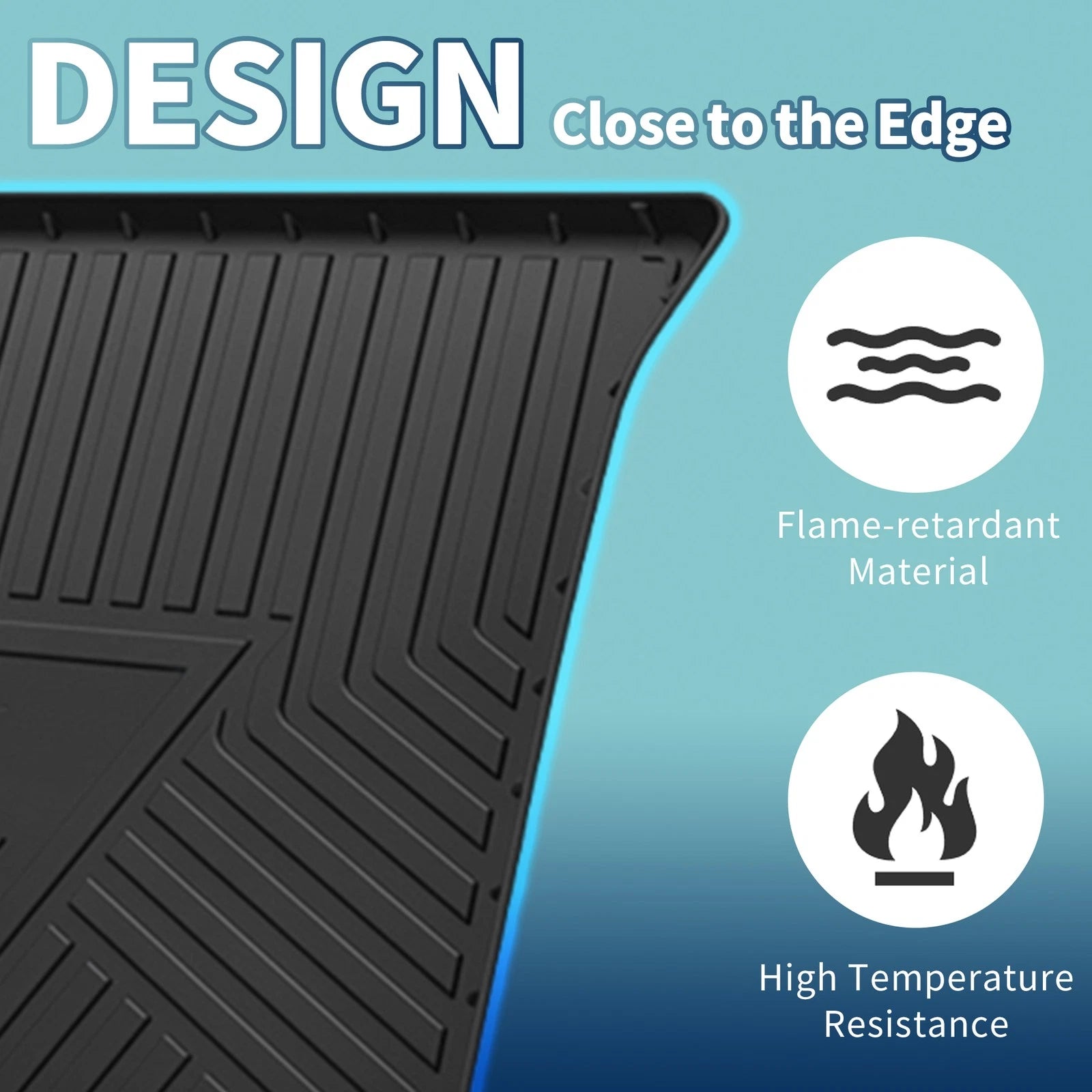 Cargo Liner Rear Trunk Mat for Ford Edge (2009–2014) TPE 1 Pc