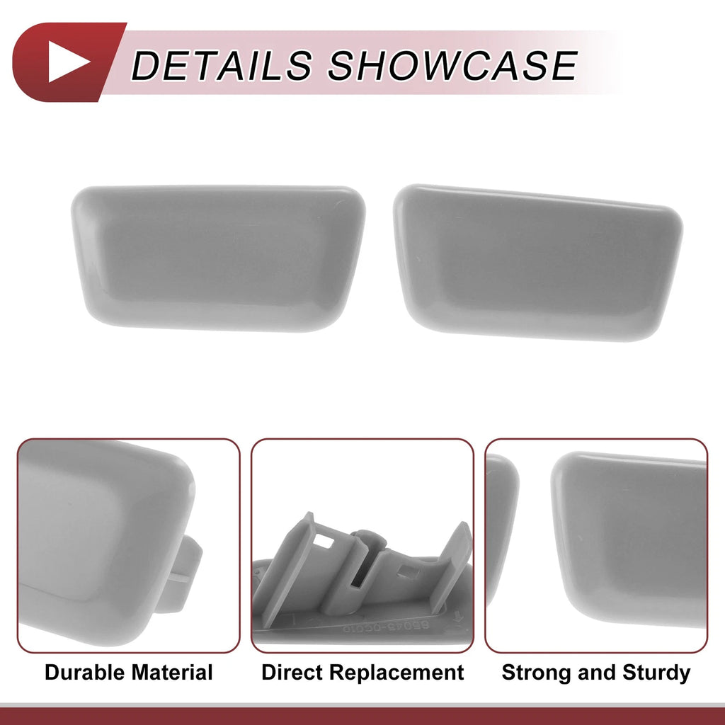 Headlight Washer Nozzle Cover Cap No. 850450C010 for Toyota Sequoia (2001–2022)