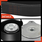 2X Serpentine Belt Drive Component Kit for Nissan Sentra (2013–2019)
