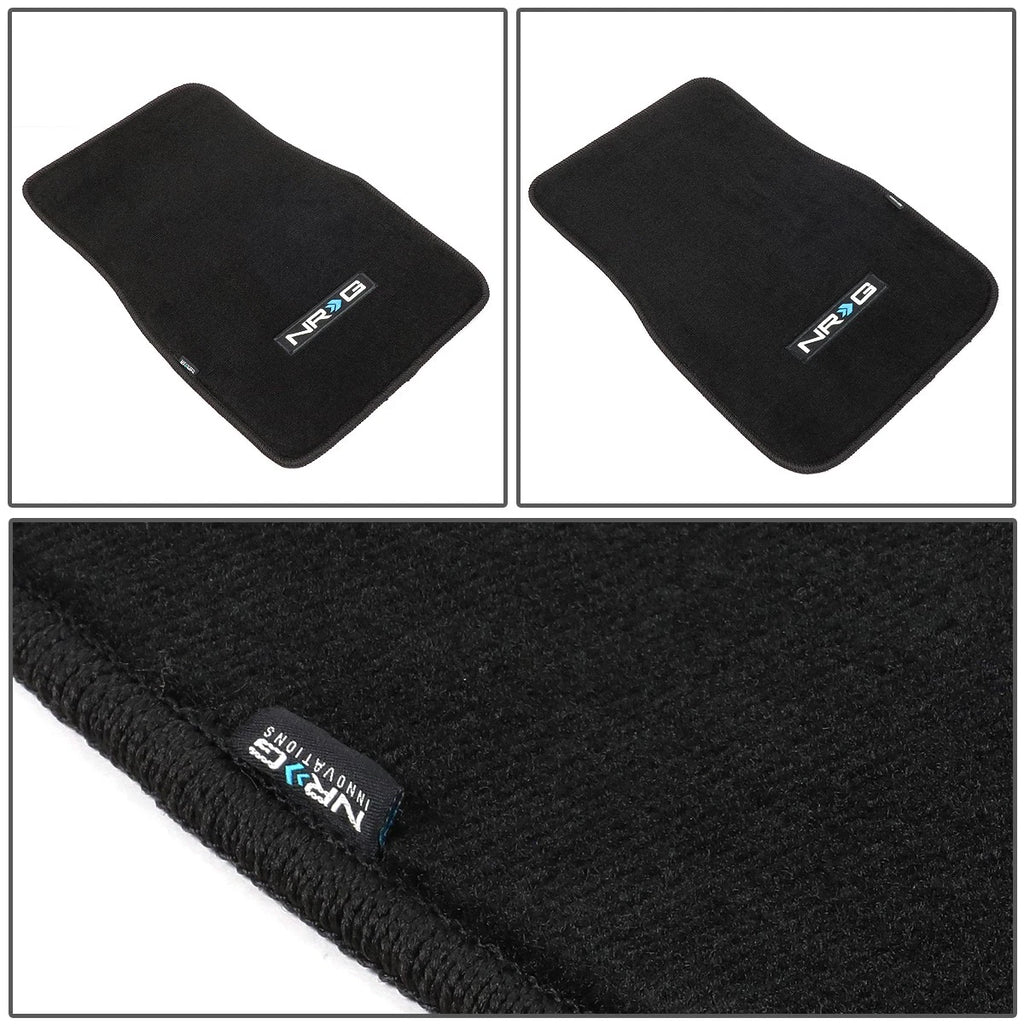Set of 2 NRG Innovations FMR-800 Universal Front Floor Mats Liner Pads