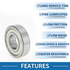 Deep Groove Ball Bearing P4 for Scooter Skateboard Wheel (32x75x20mm)