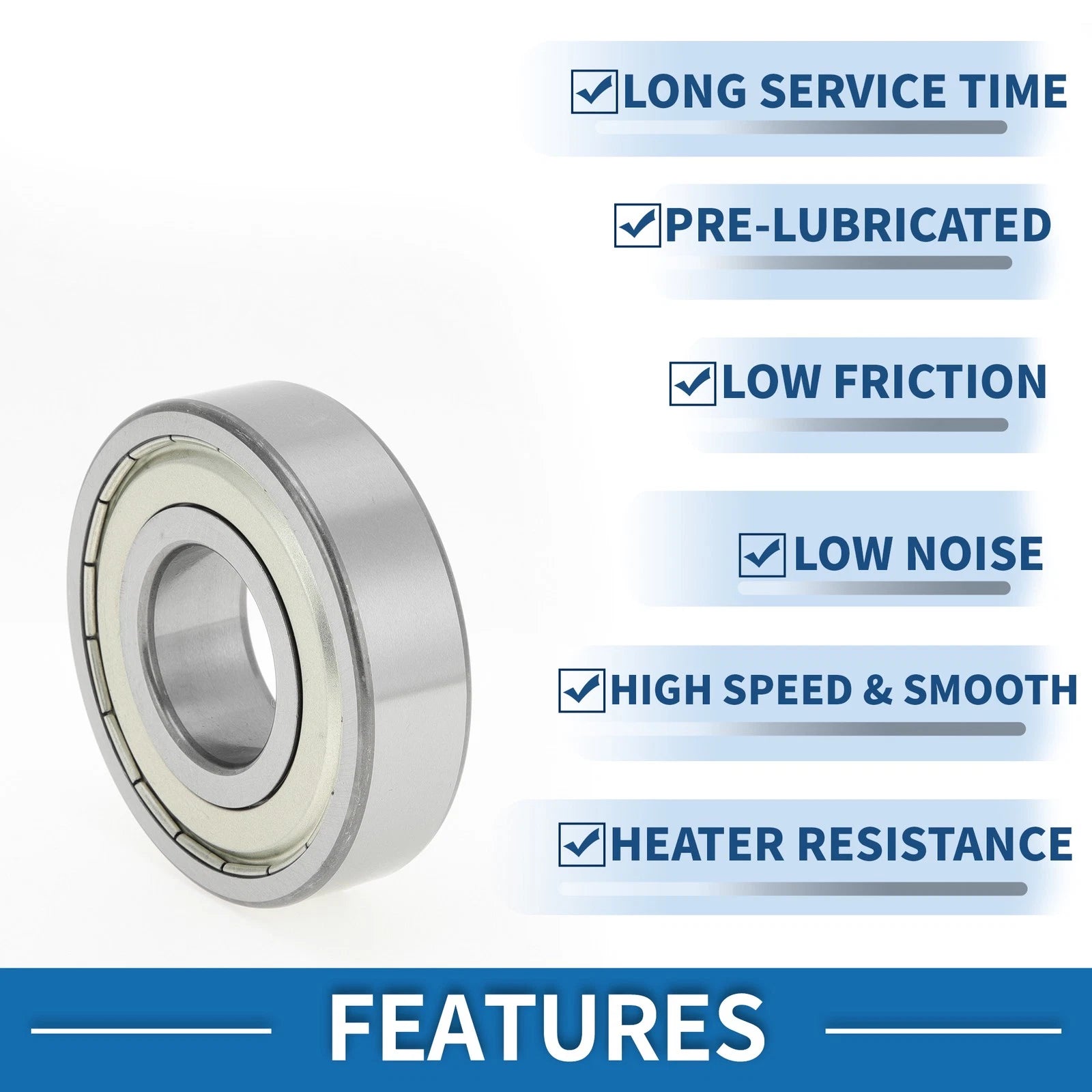 Deep Groove Ball Bearing P4 for Scooter Skateboard Wheel (32x75x20mm)
